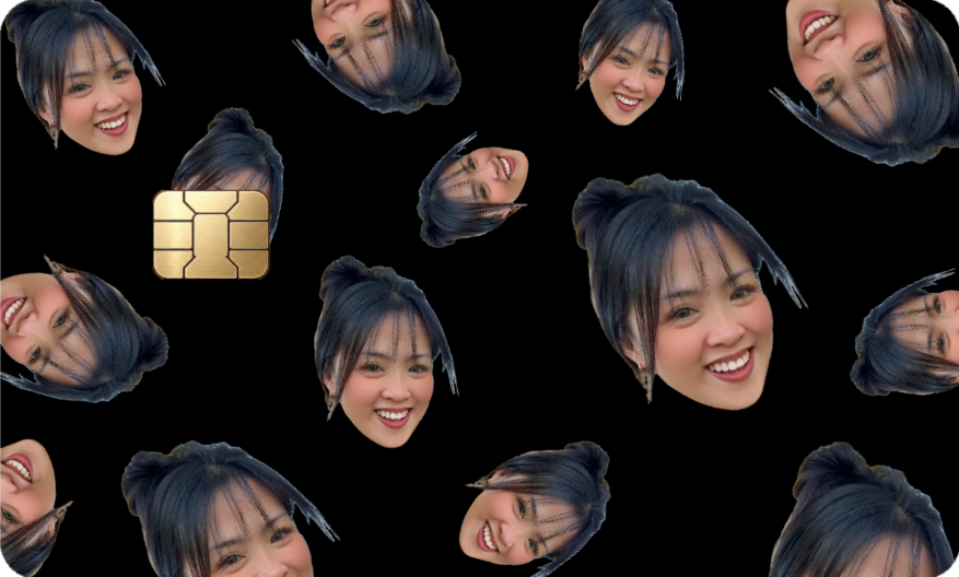 Many Faces- Custom Credit Card Slap (1 Photo)