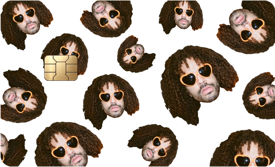 Many Faces- Custom Credit Card Slap (1 Photo)